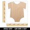 Baby Outfit Unfinished Craft Wood Holiday Christmas Tree DIY Pre-Drilled Ornament